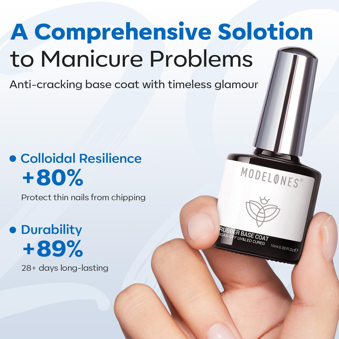 Builder Gel | Jelly Pink 6-In-1 Rubber Base Coat for Fragile Nails