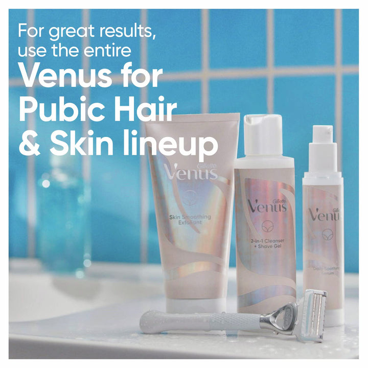 Gillette Venus Intimate Grooming Daily Soothing Serum Reduce Ingrown Hair for Pubic Hair and Skin, Bikini Post Shave Serum