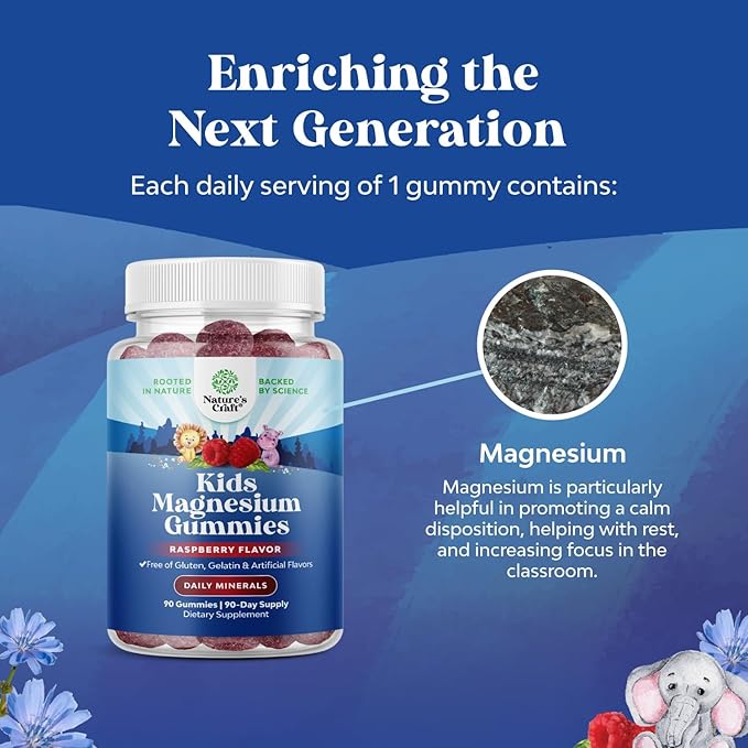 Bundle of Delicious Daily Kids Multivitamin Gummies - Multivitamin for Kids Immunity Support Gummies and Relaxing Calm Magnesium Gummies for Kids for Nerve Bone and Muscle Health Calm Gummies