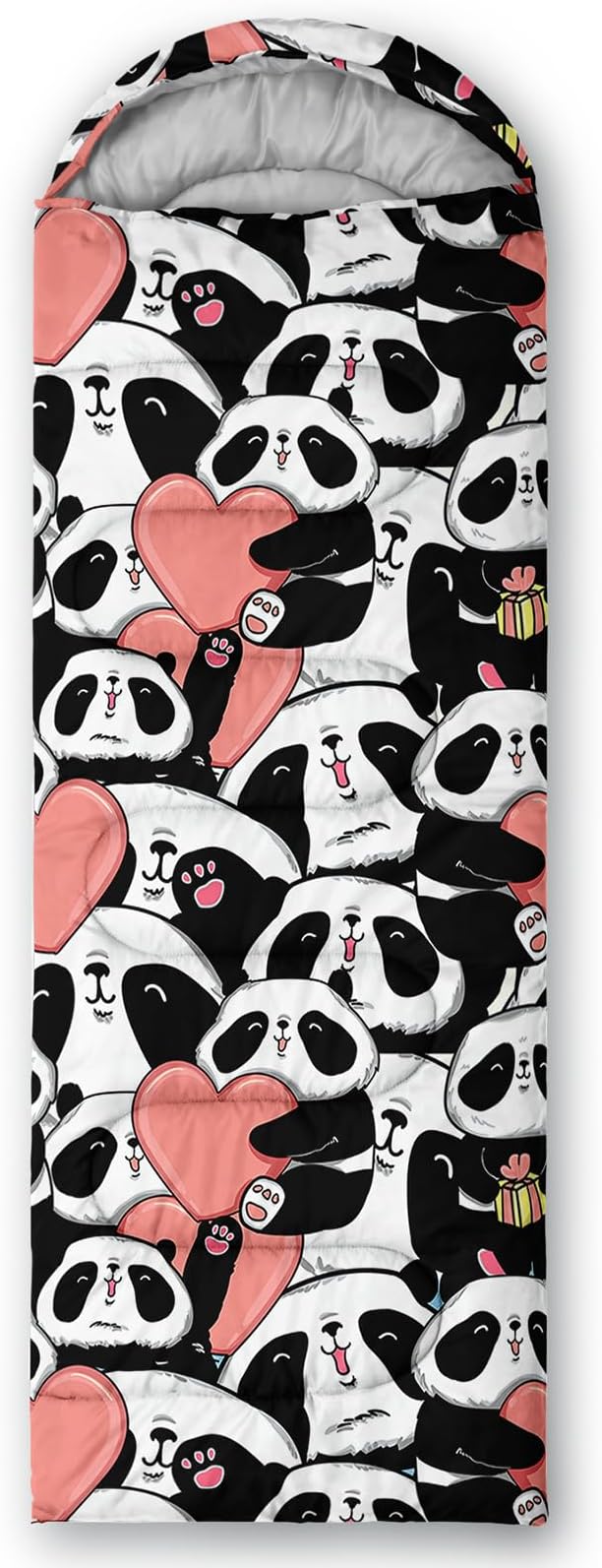 AILONEN Cartoon Fox Camping Sleeping Bag for Boys Girls Adults,Lightweight & Waterproof,3 Season Warm & Cold Weather,Portable,Kawaii Fox Printed Sleeping Bag,Traveling,Camping,Hiking