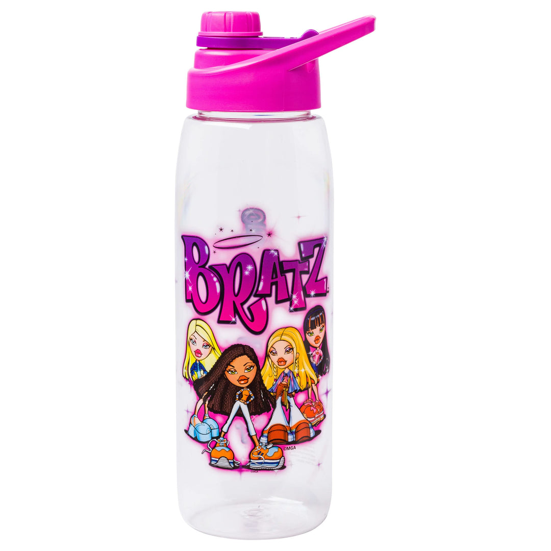 Silver Buffalo Bratz Tritan Water Bottle Screw Top Lid, 28 Ounces