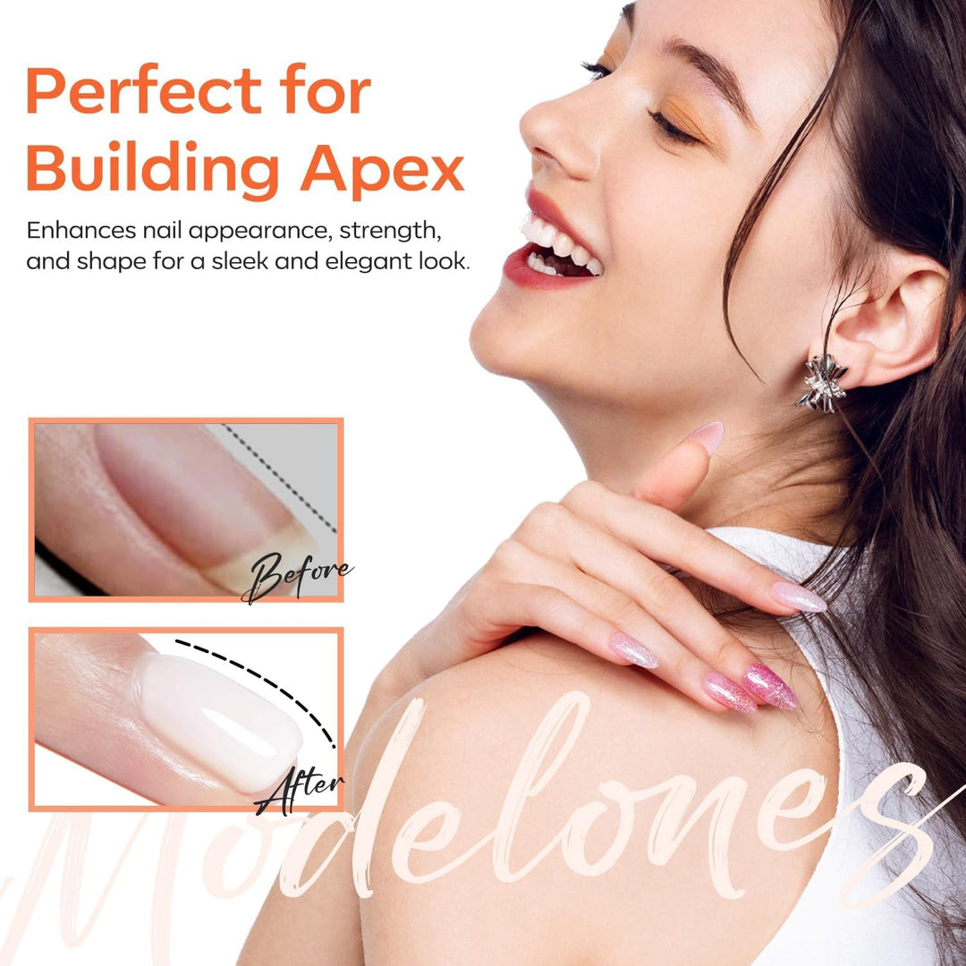 Builder Gel | Jelly Pink 6-In-1 Rubber Base Coat for Fragile Nails