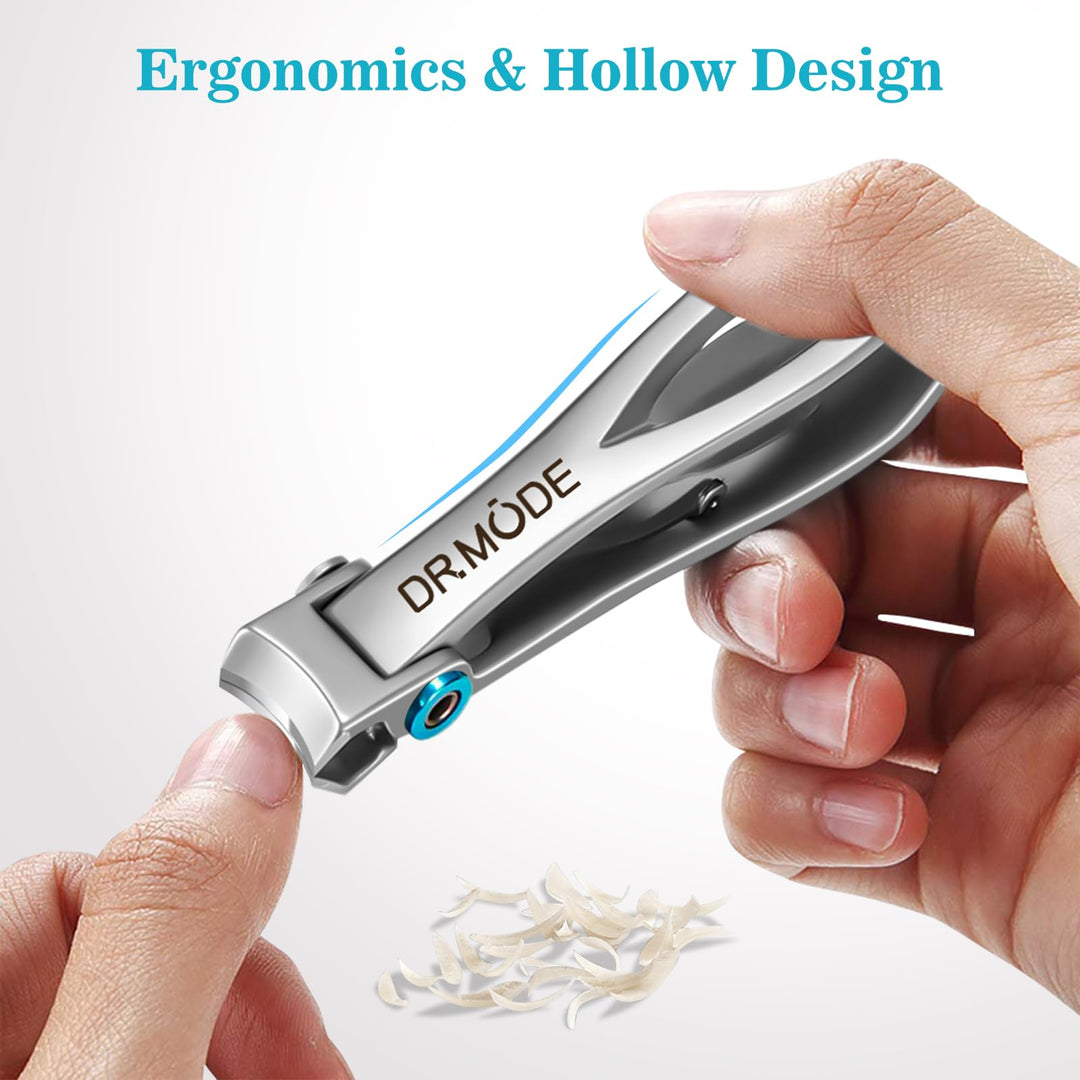 Nail Clippers for Men Thick Nails -DRMODE Heavy Duty Large Toenail Clippers for Thick Nails with Wide Jaw Opening, Ultra Sharp Stainless Steel Finger Nail Clippers Cutter for Tough Nail Seniors Adult