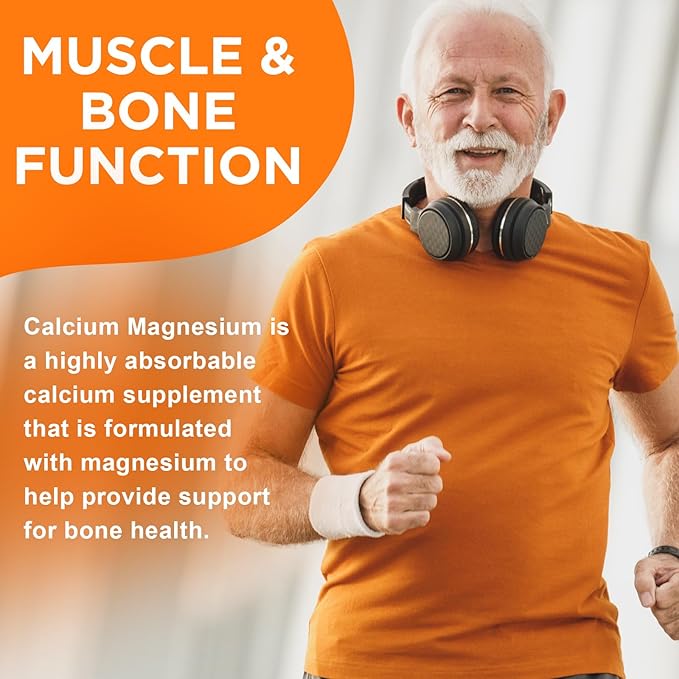 Calcium Magnesium Zinc Supplement with Vitamin D3, Sugar Free Calcium Gummies for Women Men, High Potency Magnesium Gummies for Bone & Muscle & Immune Health, Orange Flavors - 60 Count