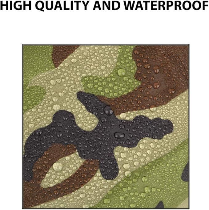 Gold Armour Rainfly Tarp for Hammock and for Tent, Camping Essentials Rain Fly Cover, Waterproof Lightweight Camping Accessories, Survival Camping Gear Camping Tent Accessories (Camo)