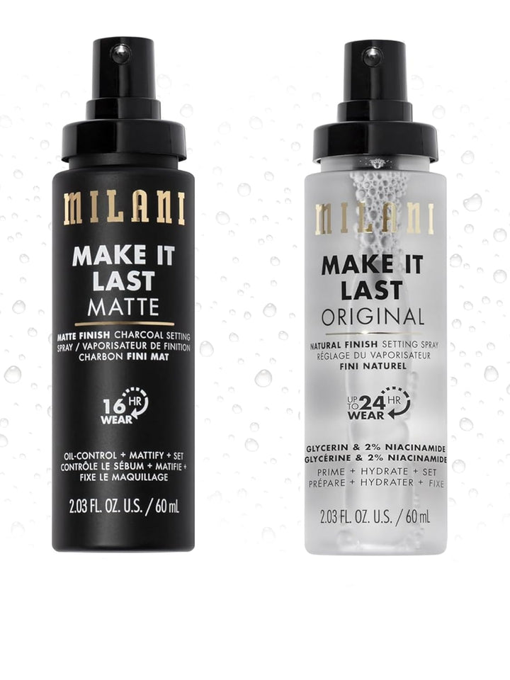Milani Setting Spray & Primer | 3-in-1 Hydrating Makeup Setting Spray | 2 Pack