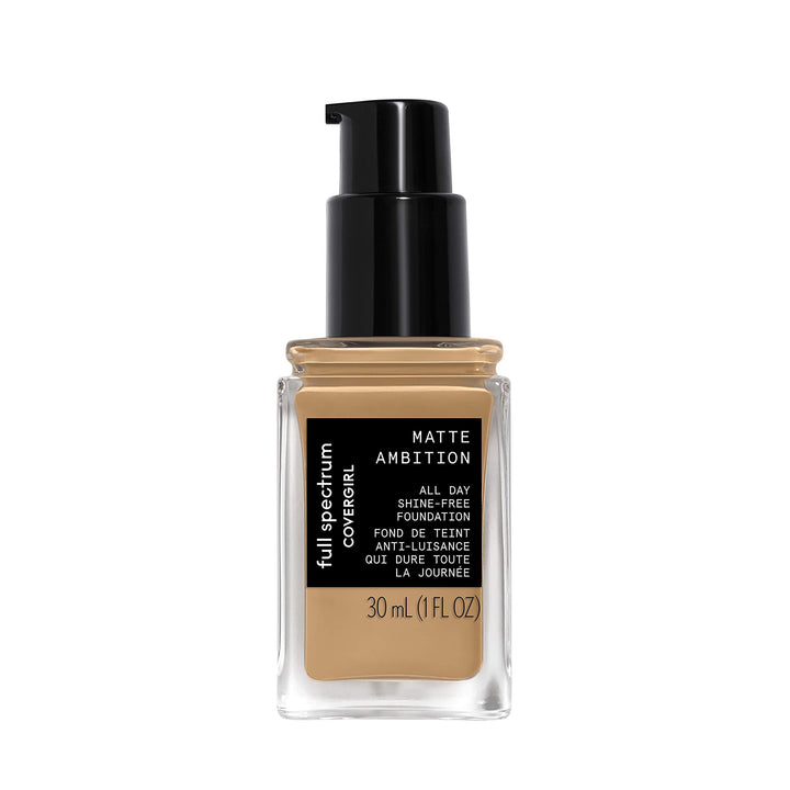 COVERGIRL Matte Ambition, All Day Foundation, Medium Golden, 1.01 Ounce