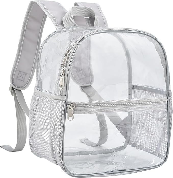 USPECLARE Clear Backpack for Stadium Approved 12×6×12, Water proof Clear Bag for Stadium Events and Concert Work Sport Event