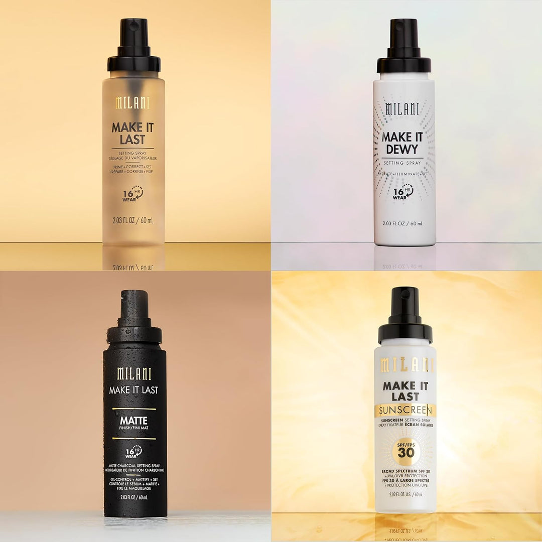 Milani Setting Spray & Primer | 3-in-1 Hydrating Makeup Setting Spray | 2 Pack