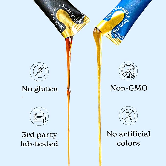 Better Alt Ashwagandha & Classic Shilajit Honey Sticks | KSM-66 Ashwagandha, Pure Himalayan Shilajit with Organic Multiflora Honey & Saffron | 60 Sticks |Energy & Immune Support Supplement (Classic + Ashwagandha)