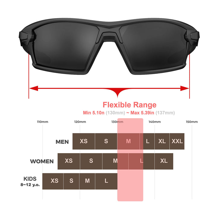 QOOL TIMES Living out your Q5X Polarized sports Sunglasses for Men Women, Fishing Volleyball Driving Cycling Sailing Boating