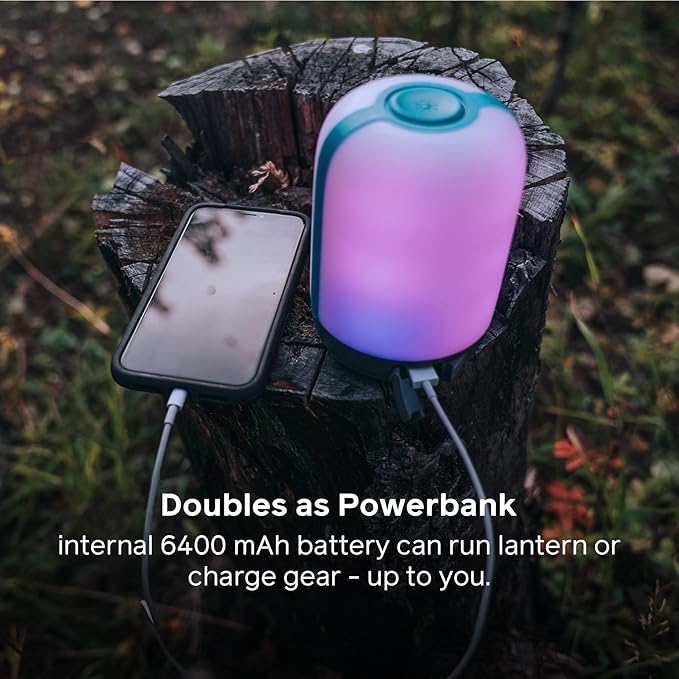 BioLite Alpenglow Multicolor USB Lantern with Rechargeable Battery and Charging Port, Alpenglow 500