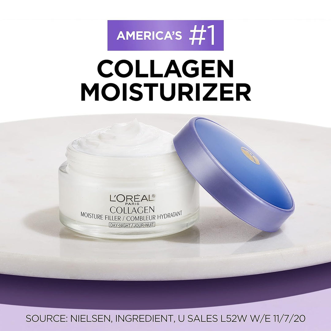 Collagen Daily Face Moisturizer | Fragrance-Free Anti-Wrinkle Cream | 1.7 oz