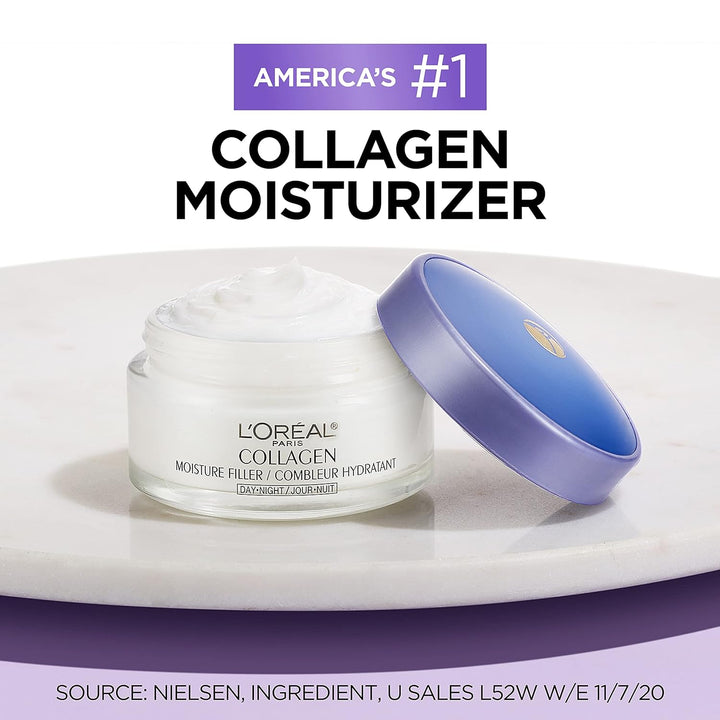 Collagen Daily Face Moisturizer | Fragrance-Free Anti-Wrinkle Cream | 1.7 oz