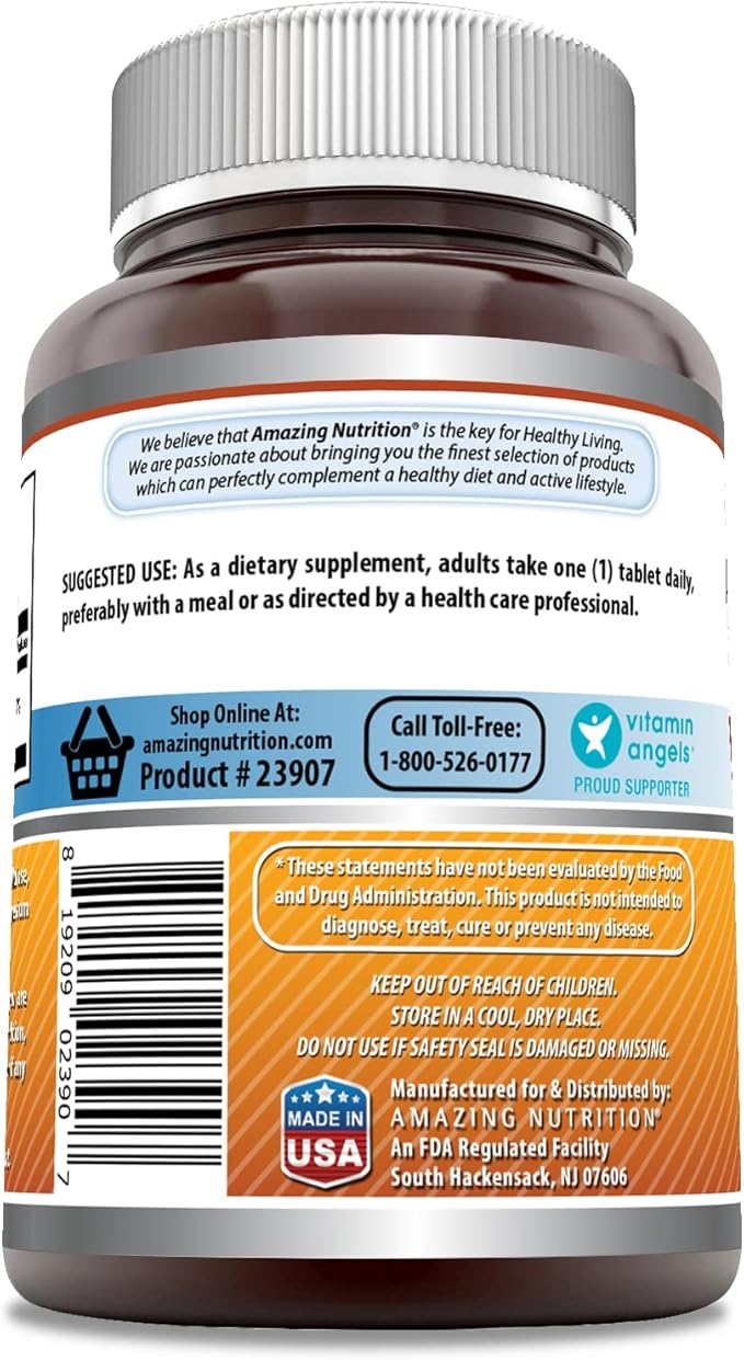Amazing Formulas Vitamin B6 Pyridoxine 25mg Tablets Supplement | Non GMO | Gluten Free | Made in USA (500 Tablets)