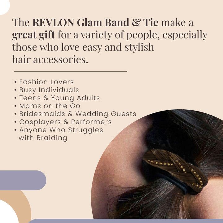 REVLON Synthetic Hair Braid Band and Tie Braid band (Frosted)
