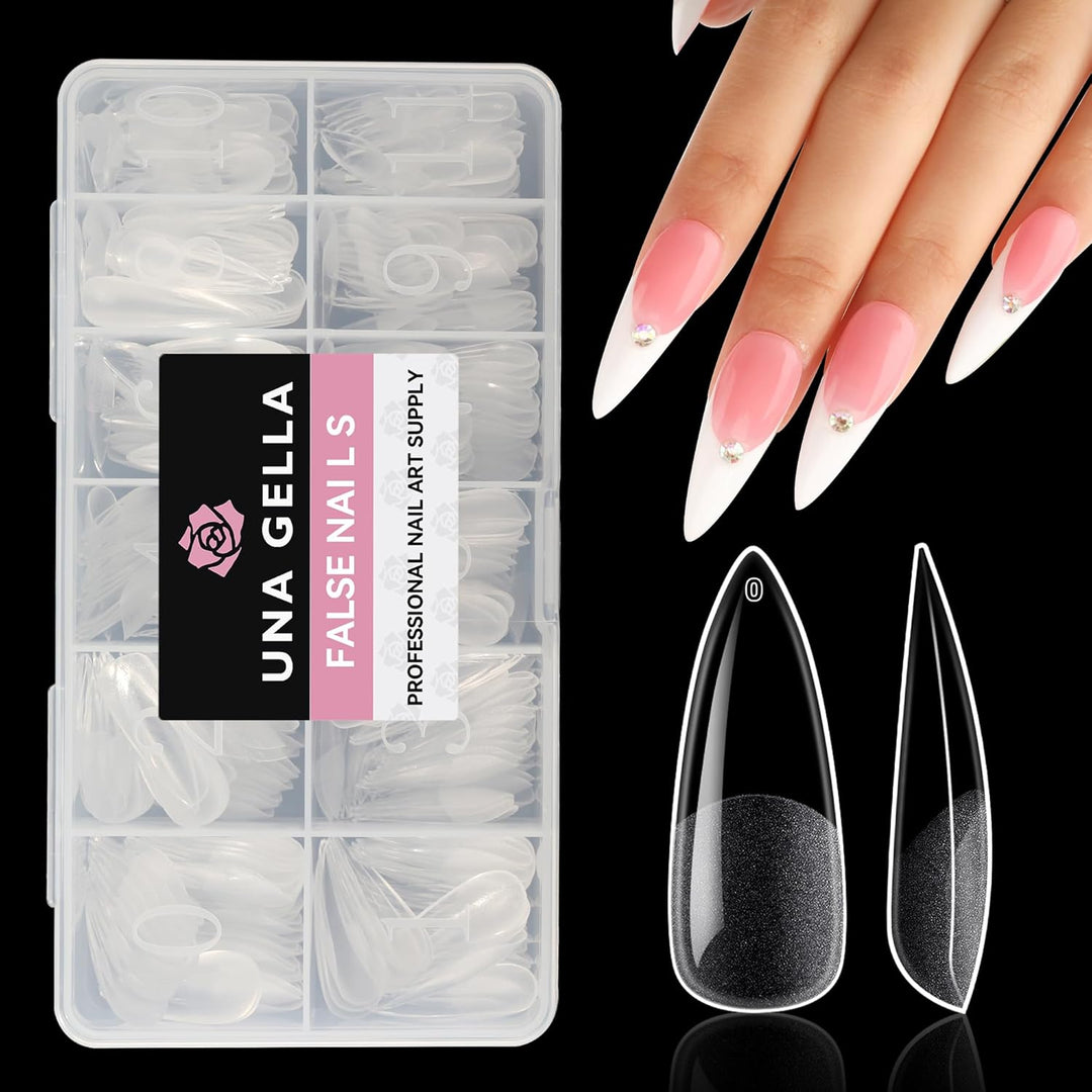504Pcs Matte Soft Gel Toe Nail Tips | Full Cover for DIY Nail Extensions