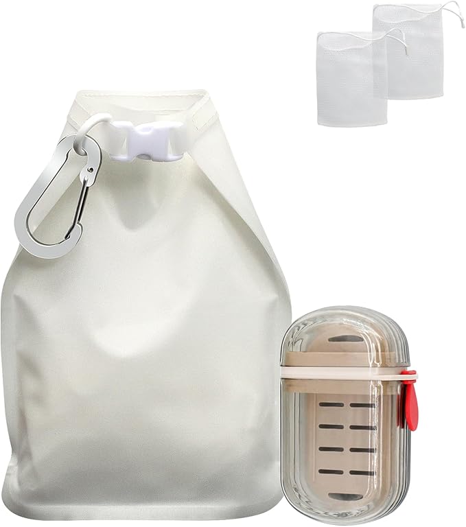 4 Pcs Travel Soap Bag, Waterproof Leakproof Quick Dry Bar Soap Travel Container, Soap Saver Pouch for Camping, Hiking, Hotel Essentials, Portable Soap Holder Travel Case, Soap Travel Bag