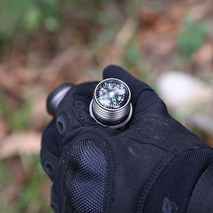 aiGear Walking Hiking Stick with Compass and Whistle, 15 in 1 Survive Walking Hiking Stick Outdoor Trekking Poles with Solid Durable Survive Tools 7 Tubes