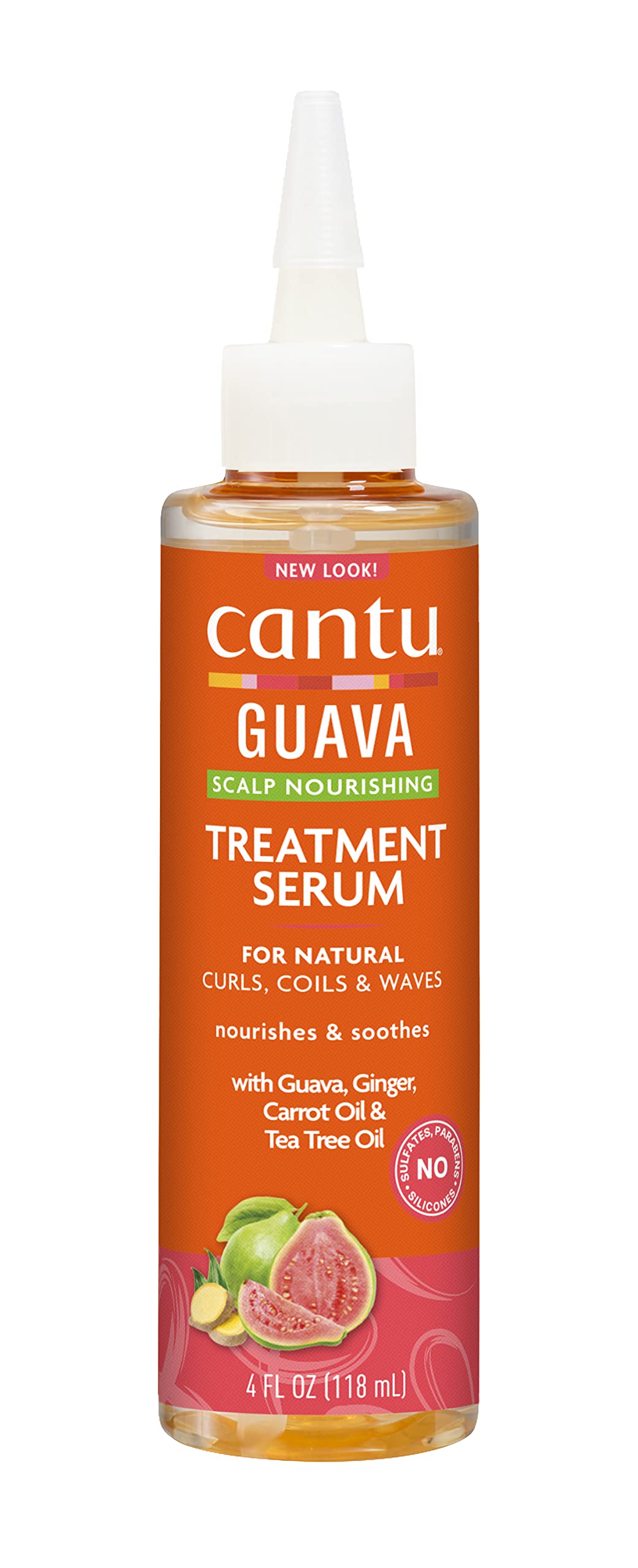 Cantu Guava & Ginger, Scalp Nourishing Treatment Serum, 4 Fl Oz (118 Ml)
