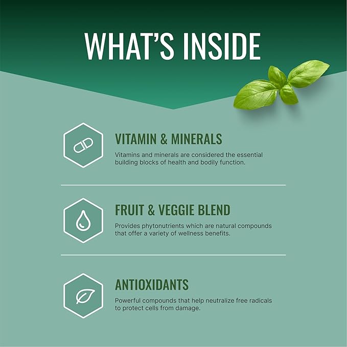 Approved Science Multi-Vitamin - with Full-Spectrum B-Vitamins, Green Tea, Lutein, Lycopene, Zeaxanthin, BioPerine - 60 Capsules - 3 Month Supply