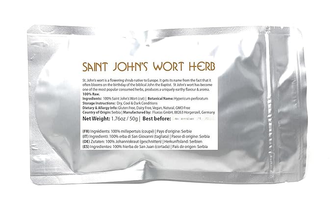 St. John's Wort (Scientific Name: Hypericum perforatum), Loose Dried Herb Premium Quality - Saint Johns Wort Tea Infusion - Net Weight: 1.76oz/50g