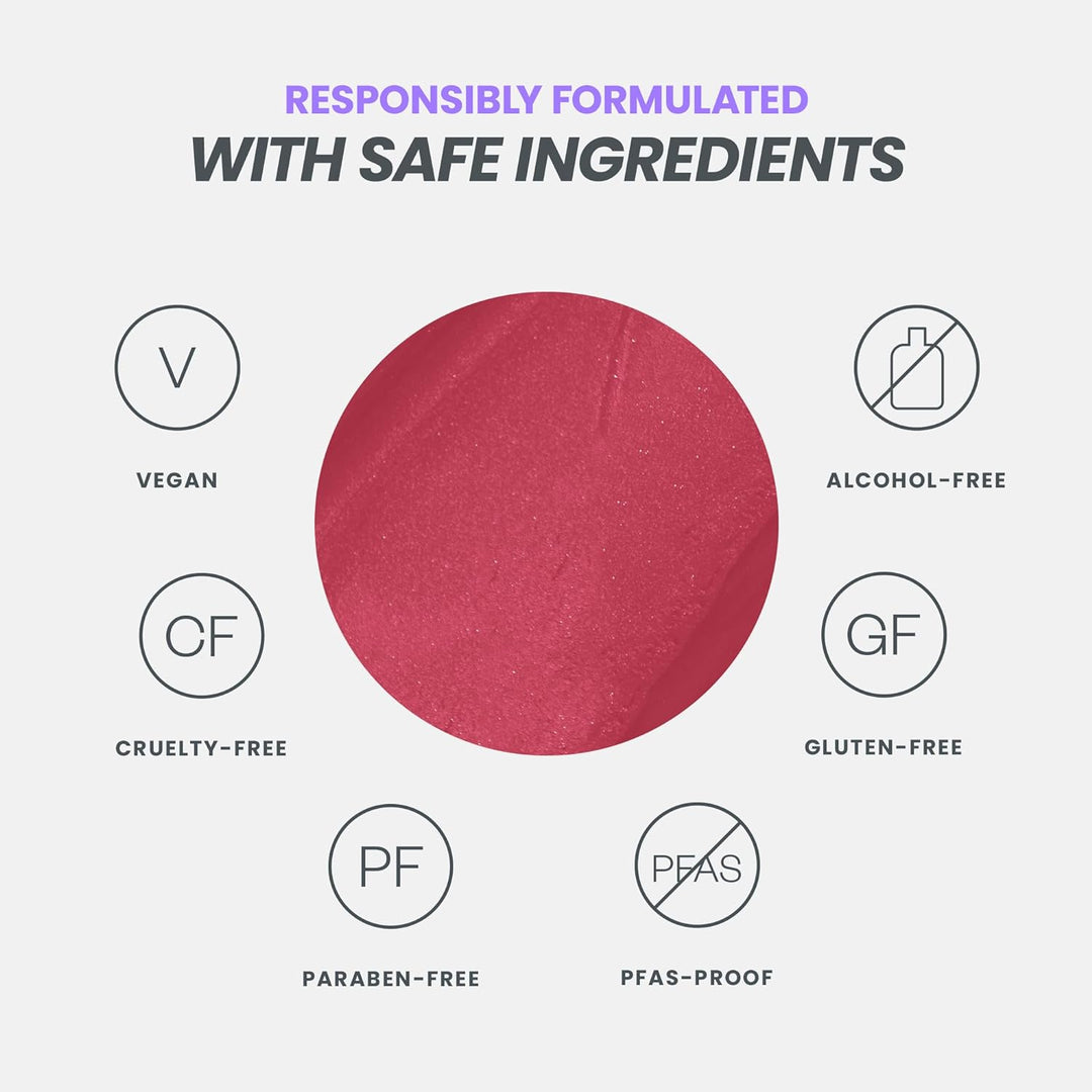 Wonderskin Wonder Blading Lip Stain Masque | Waterproof Pink Tint, Matte Finish