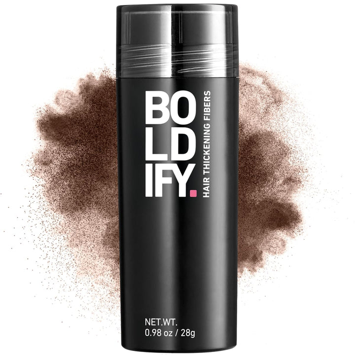 Boldify Hair Fibers 28g | Fill Thinning Hair | Light Brown | For Men & Women
