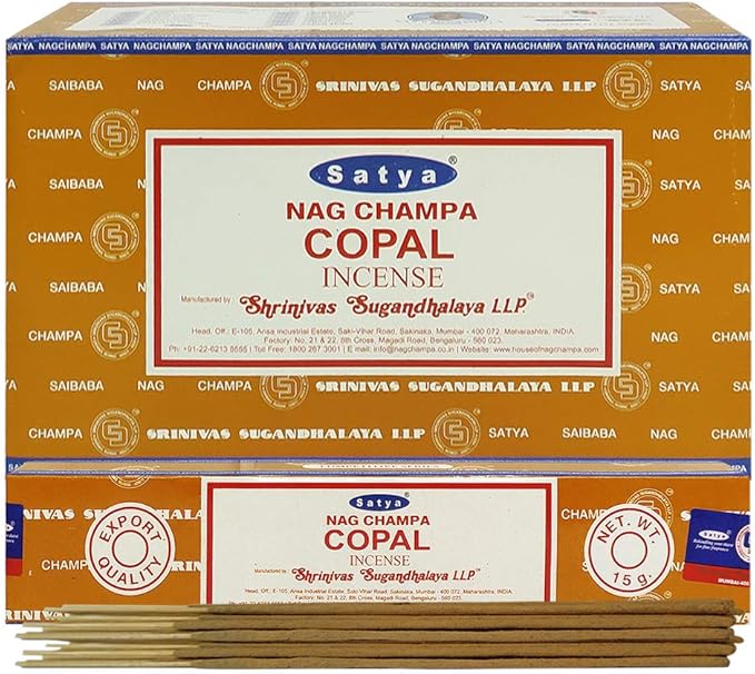 Copal Incense Sticks and Incense Stick Holder Bundle Insence Insense Satya Incense