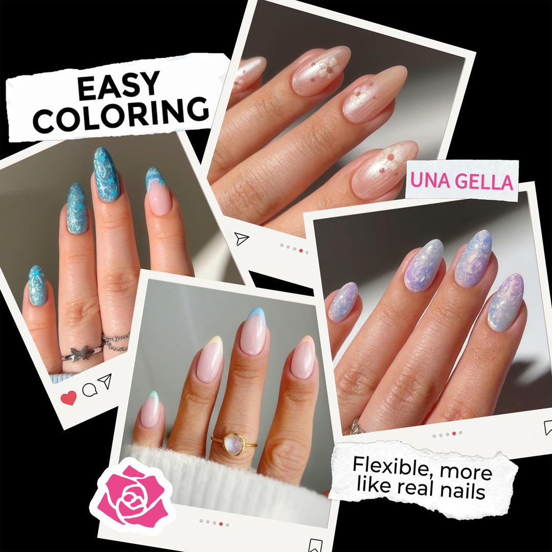 XXL Square Gel Nail Tips | 120 PCS Extra Long | No C Curve | DIY Home Use