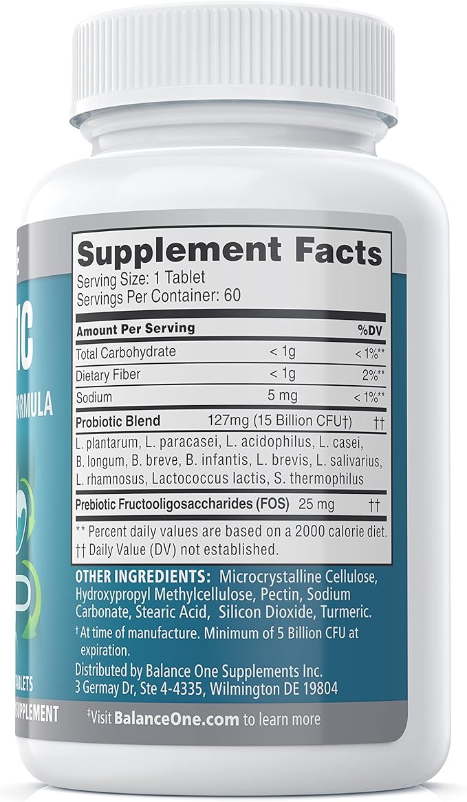 Balance ONE 2 Month Kit | Probiotic, CandAssist, Liver One | 15 Billion CFU Probiotic | Natural Cleanse with Caprylic Acid | Liver Support with Milk Thistle
