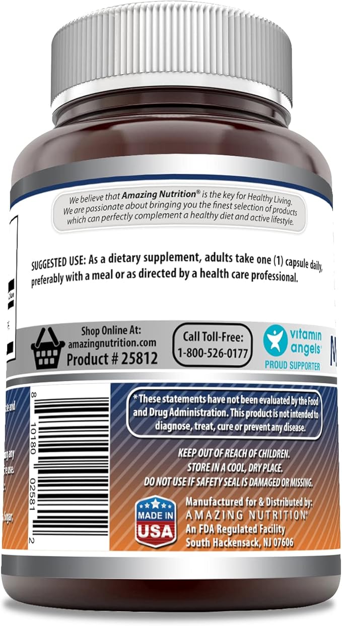 Amazing Formulas Magnesium Oxide 500 mg Capsules Supplement | Non-GMO | Gluten Free | Made in USA (90 Count | 3 Pack)
