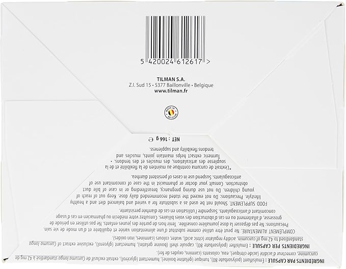 Bio-optimized Turmeric Extract for Joints and Arthritis - 180 Gel-Caps