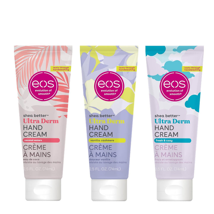 EOS Shea Better Hand Cream – Coconut Lotion for Instant Hydration | 2.5 oz (Pack of 2)