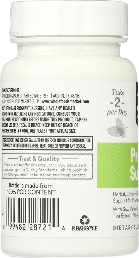 Whole Foods Market, Prostate Support, 60 Softgels