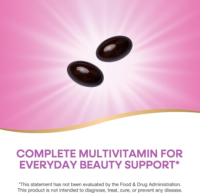 Nature's Way Alive! Hair, Skin & Nails Multivitamin with Biotin and Collagen, 60 Softgels