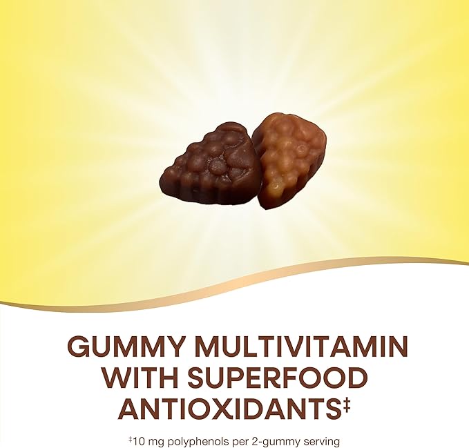Nature's Way Alive Women’s 50+ Daily Gummy Multivitamins, Supports Multiple Body Systems*, Supports Healthy Heart, Brain & Bones,* B-Vitamins, Mixed Berry Flavored, 150 Gummies (Packaging May Vary)