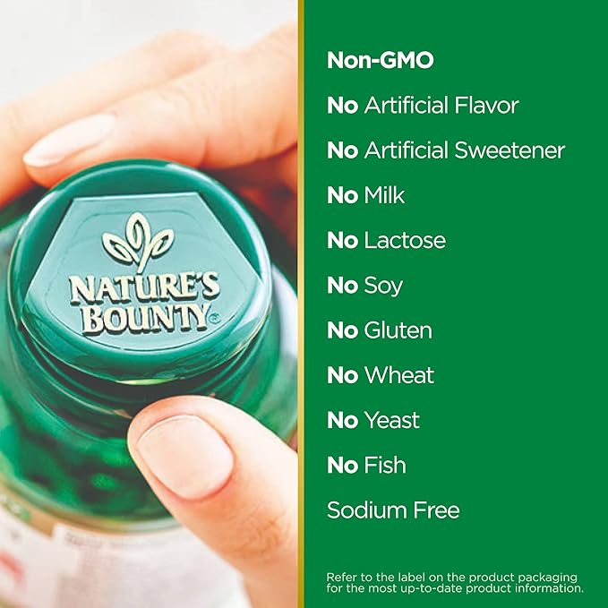 Nature's Bounty Adult Multivitamin, Vitamin Supplement, Daily Nutritional Needs, Fruit Flavor, 75 Count