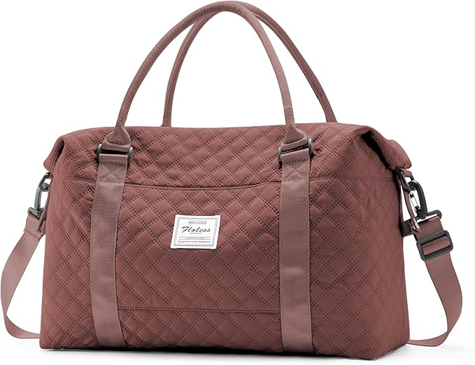 Travel Duffel Bag,Sports Tote Gym Bag,Shoulder Weekender Overnight Bag for Women