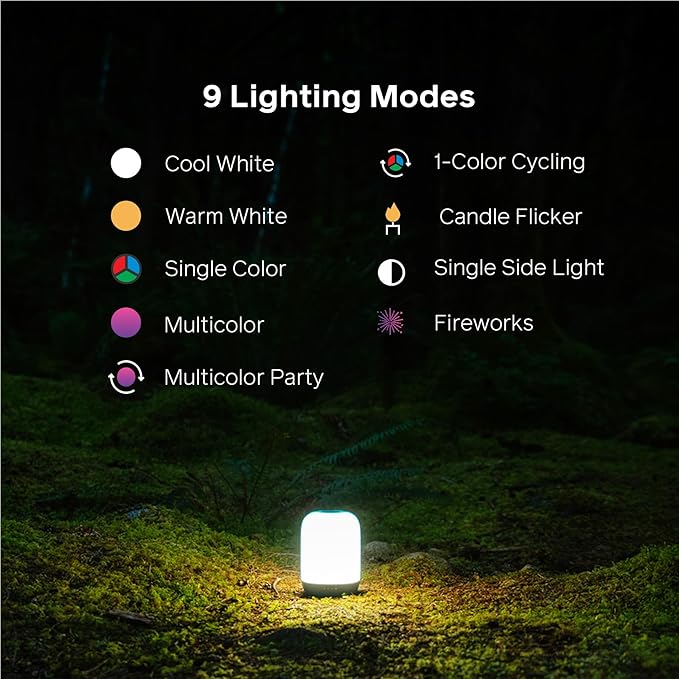 BioLite Alpenglow Multicolor USB Lantern with Rechargeable Battery and Charging Port, Alpenglow 500