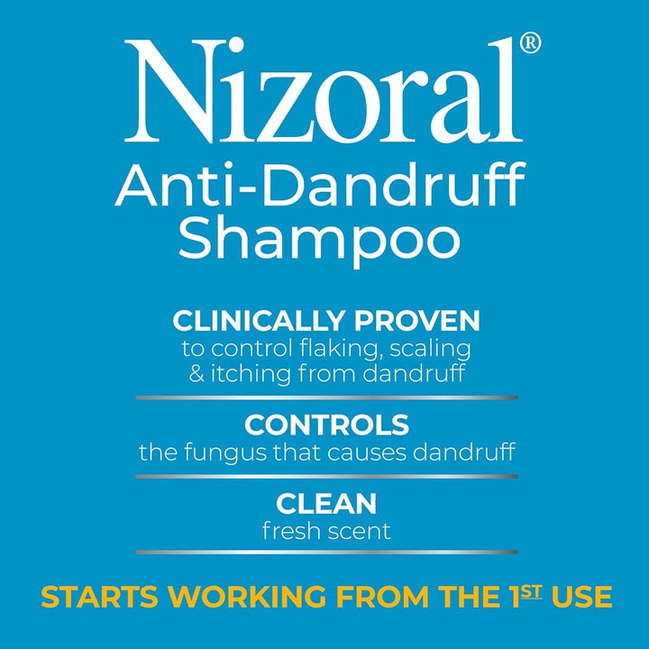 Nizoral Anti-Dandruff Shampoo | 1% Ketoconazole | Fresh Scent | 7 Fl Oz