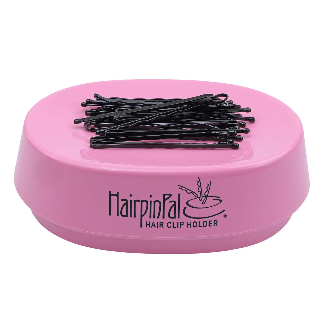 HairpinPal Magnetic Bobby Pin Holder - Easy Hair Clip and Pin Collector - Manage Hair Clips - Barrettes - Bobbi Pins - Keeps Rooms Tidy - Ideal for Travel - Raspberry Mauve - Made in the USA