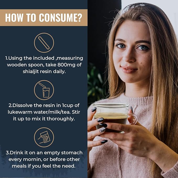 Ajoblanco 800 Mg Himalayan Shilajit Resin, Shilajit Pure Himalayan Organic, Shilajit Supplement with Purity, High Dosage & Potency for Energy, Strength & Immunity, Men & Women, 30 Grams, Pack of 2