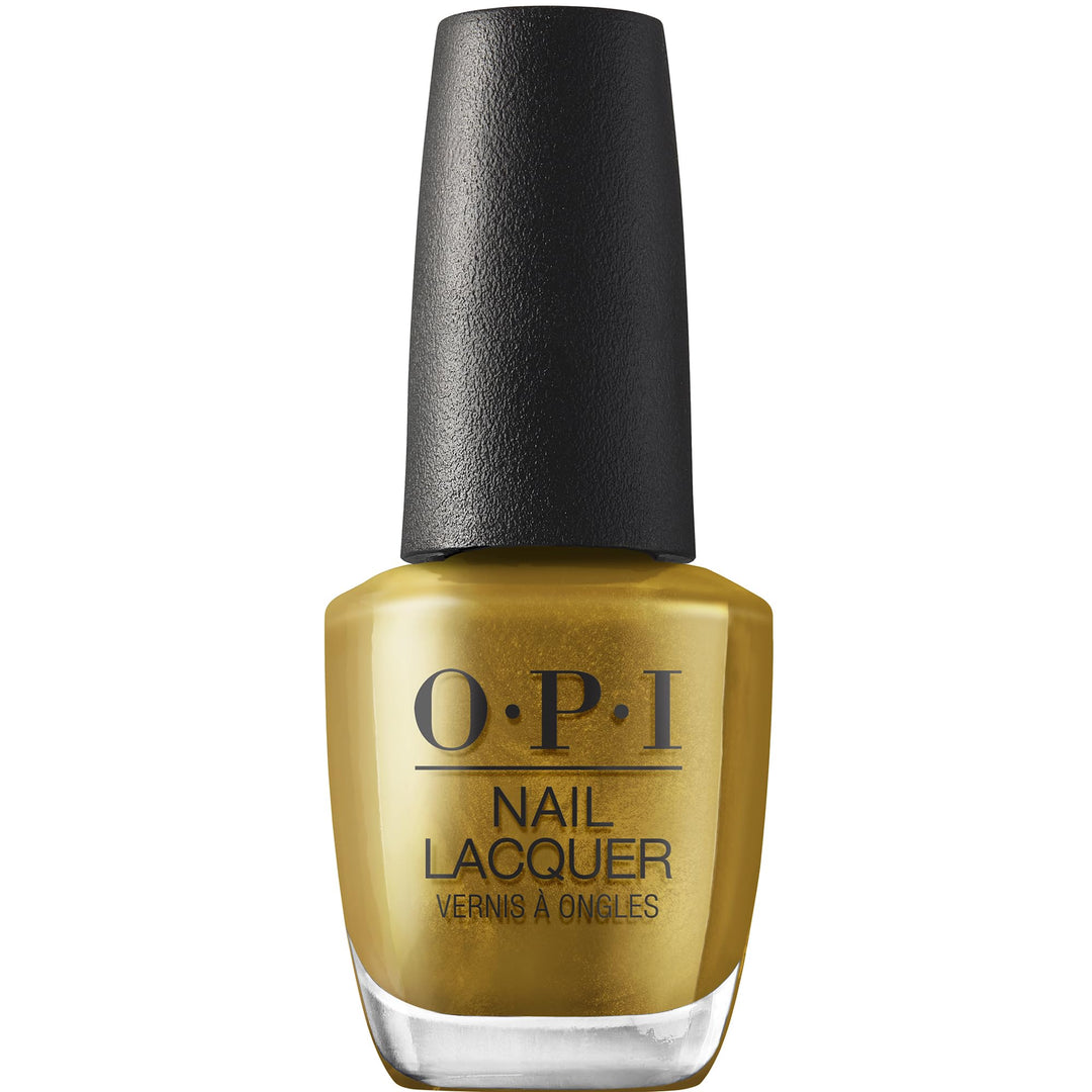 OPI Nail Lacquer SaTURN Me On | Opaque Dark Brown Metallic Chip Resistant Nail Polish | Metallic Mega Mix Collection