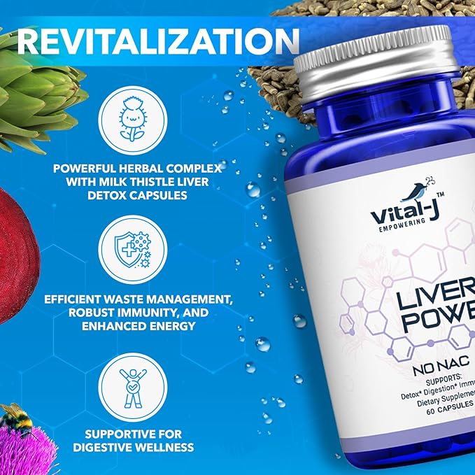 21-in-1 Liver Support Supplement, Liver Cleanse Detox & Repair - W/Milk Thistle, Zinc, Beetroot & Artichoke, Choline & Dandelion Root for Digestion & Immunity - 60 Capsules