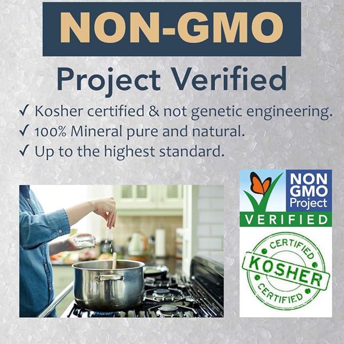 All Goods Products Baja Mineral Coarse Grain Sea Salt, 8 oz Natural Salt from Mexico, Unrefined, Hand-Harvested, Loaded With 72+ Essential Minerals, Kosher, 30% Low Sodium.