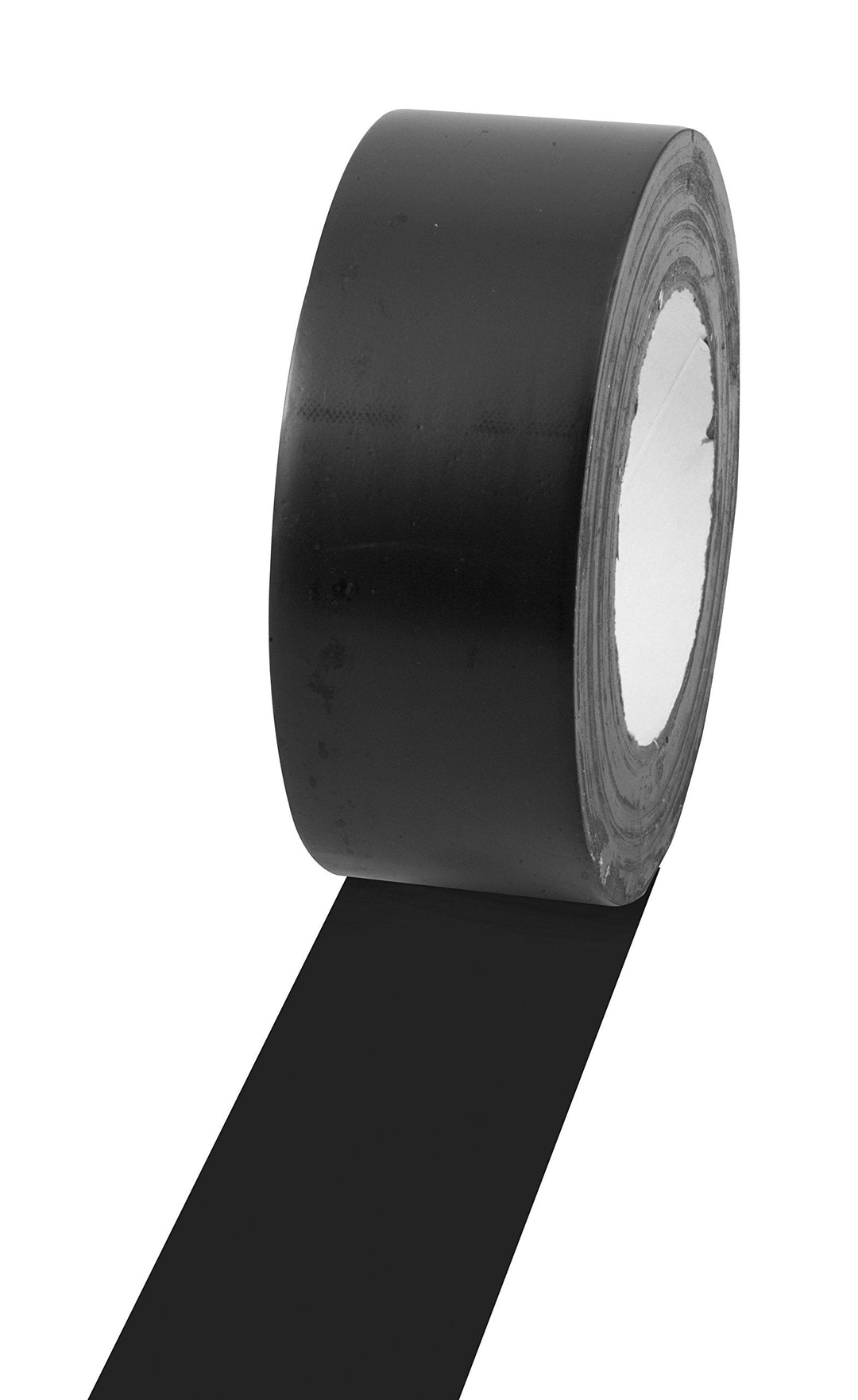 Champion Sports Vinyl Tape, 2” Wide x 36 Yards Long, Black - Durable Floor Marking Tape for Social Distancing, School, Gyms, Restaurants - Tough Floor Tape for Heavy Foot Traffic and Equipment