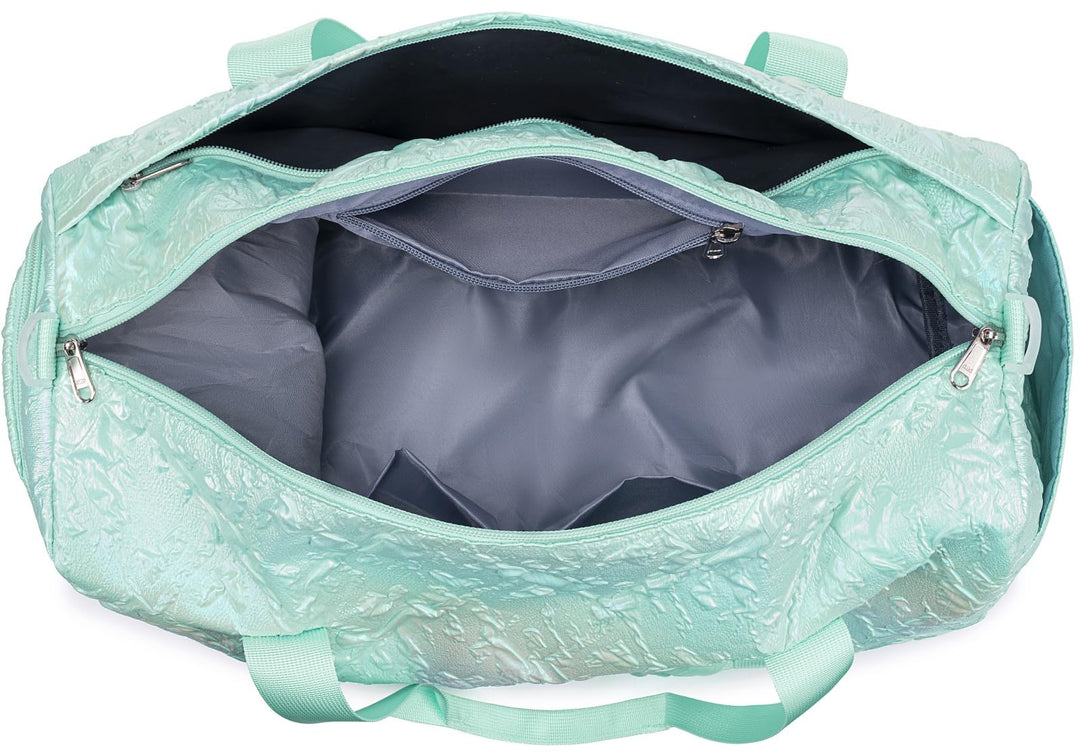 BLUBOON Duffle Bag Girls Kids Cute Gym Bag with Shoes Compartment & Wet Separation Waterproof Sports Overnight Travel Bag