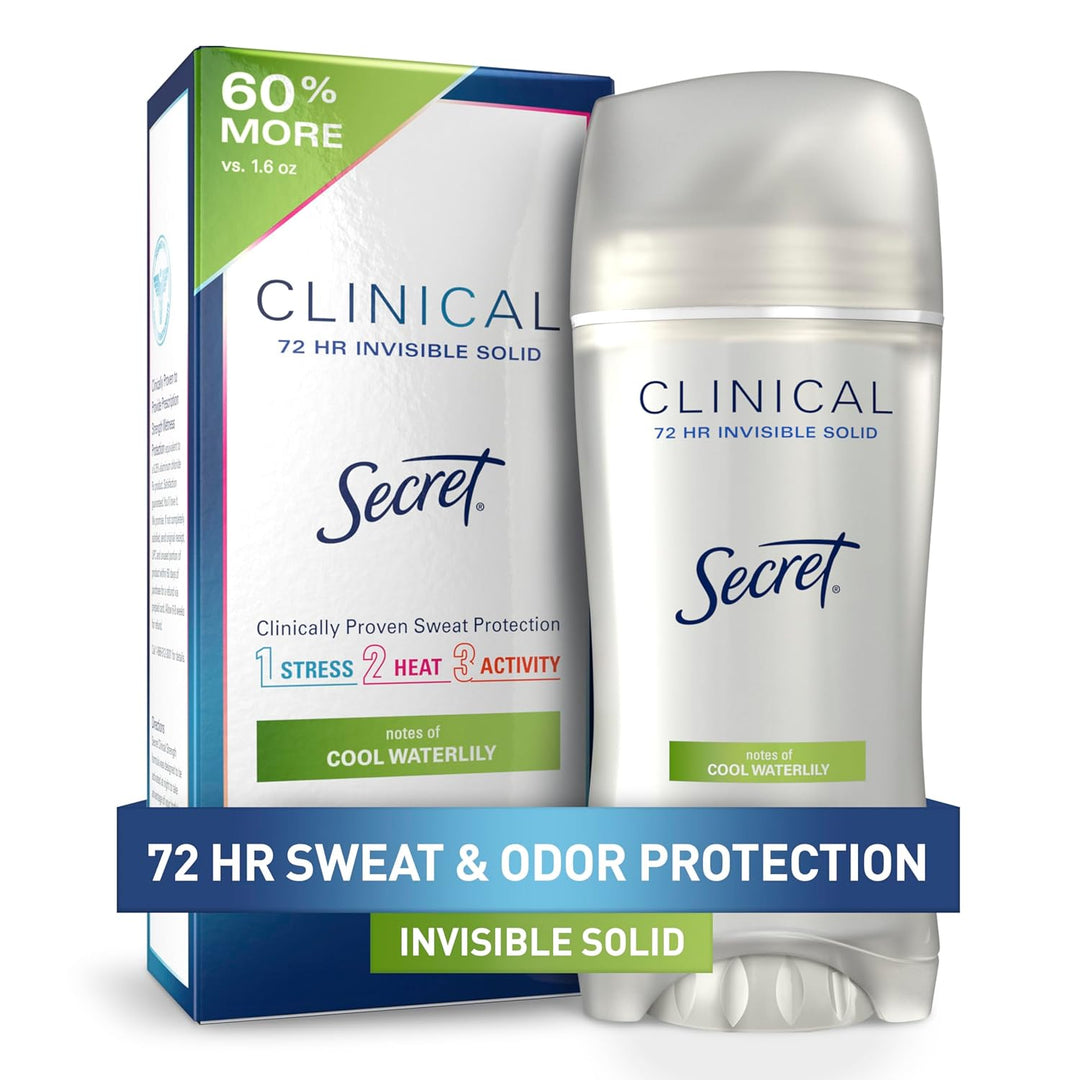 Secret Clinical Strength Antiperspirant | 72Hr Sweat & Odor Protection | For Women