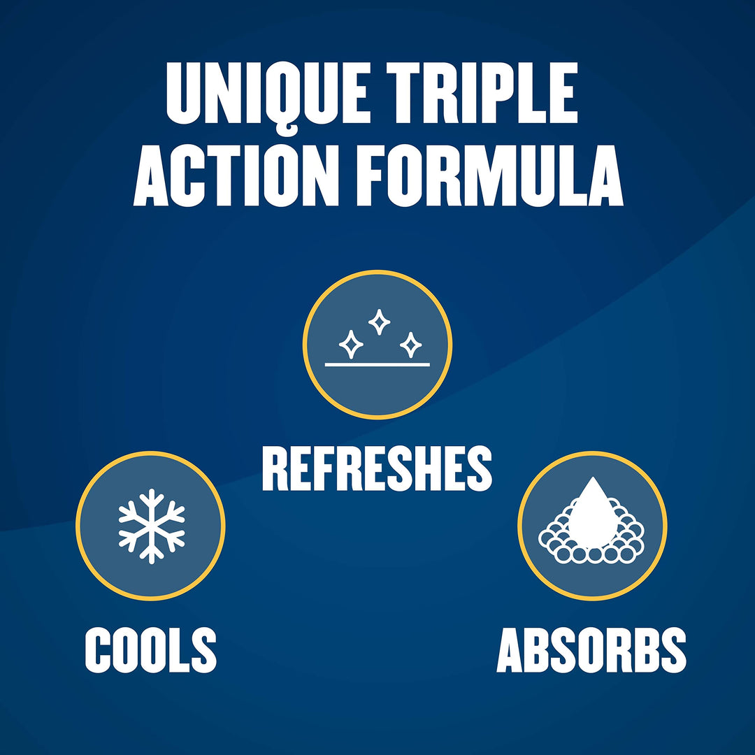 Gold Bond No Mess Talc-Free Body Powder Spray, 7 oz., Fresh Scent, with a Triple Action Formula